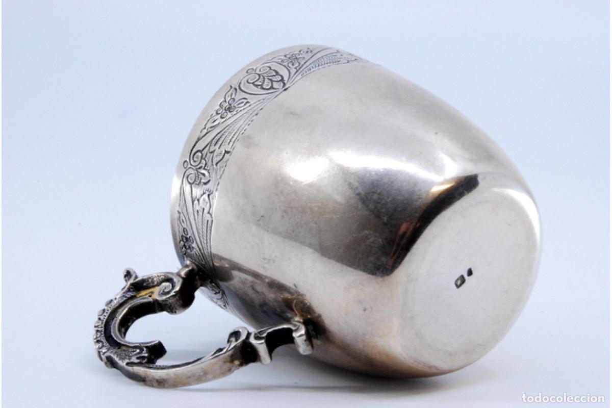 Antig&uuml;edades: taza de t&eacute; de plata - Foto 5
