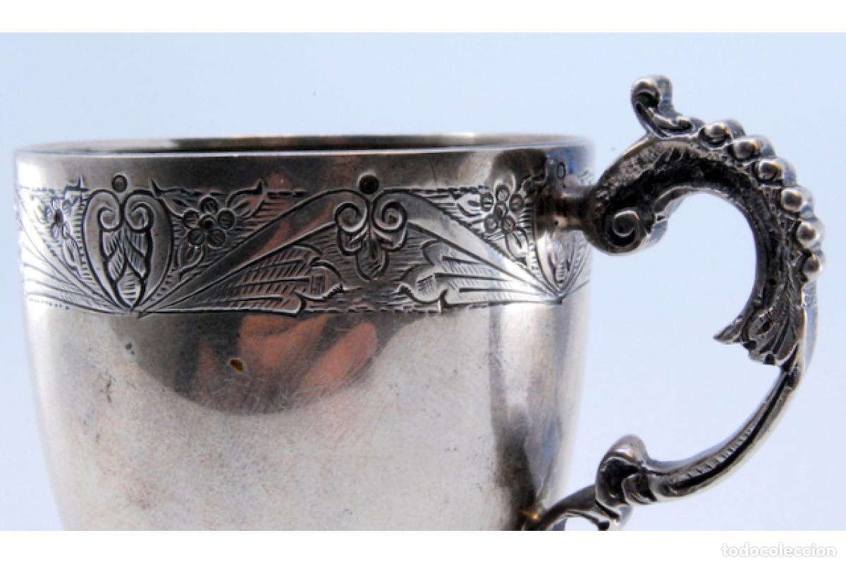 Antig&uuml;edades: taza de t&eacute; de plata - Foto 8