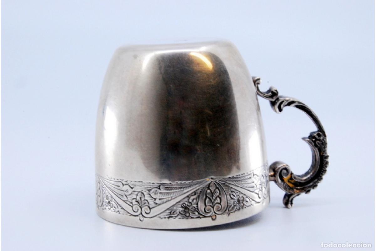 Antig&uuml;edades: taza de t&eacute; de plata - Foto 9