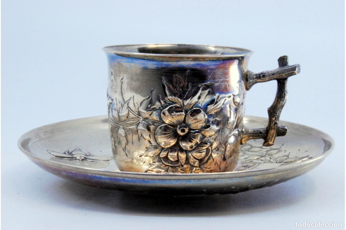 Antig&uuml;edades: taza de t&eacute; de plata - Foto 8