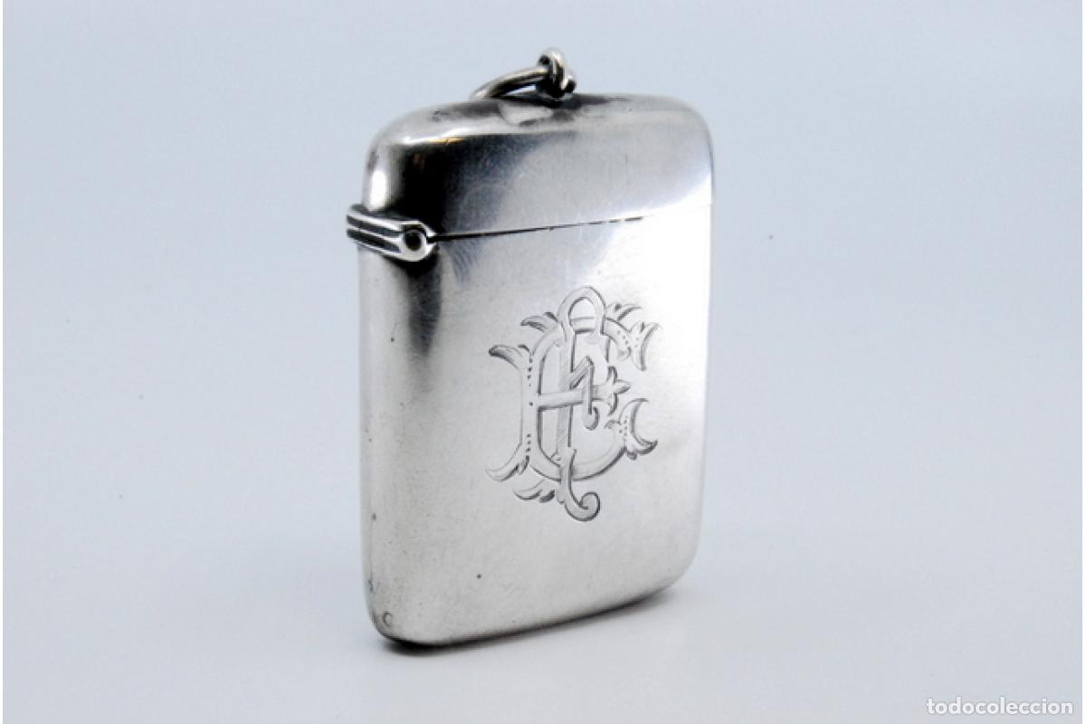 Antig&uuml;edades: Caja de cerillas de plata - Foto 3