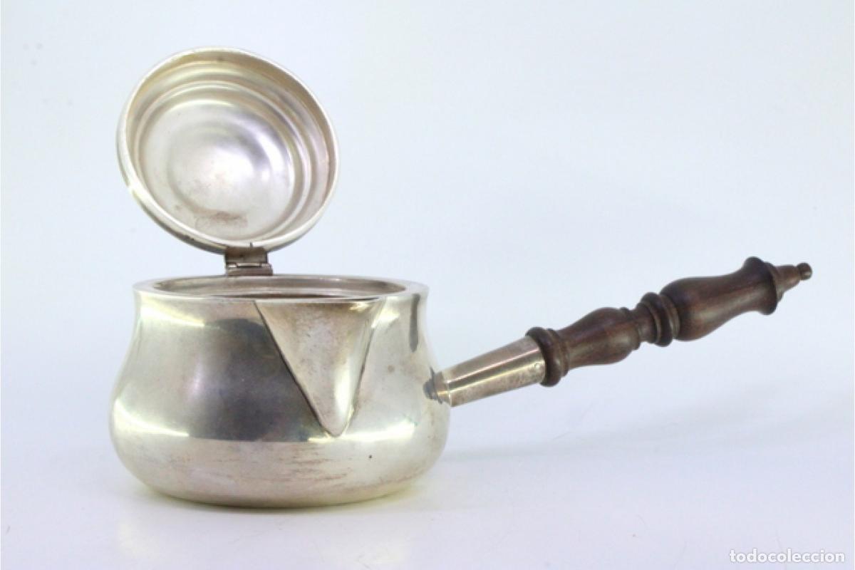 Antig&uuml;edades: chocolatera de plata - Foto 4