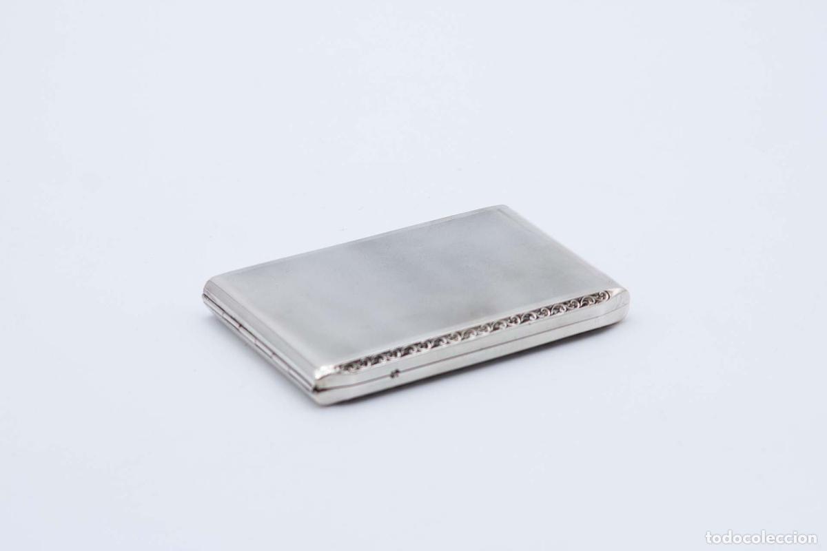 Antig&uuml;edades: Caja de cigarrillos, en plata - Foto 1