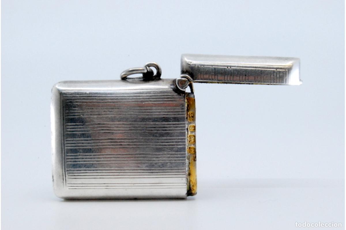 Antig&uuml;edades: Caja de cerillas de plata - Foto 3