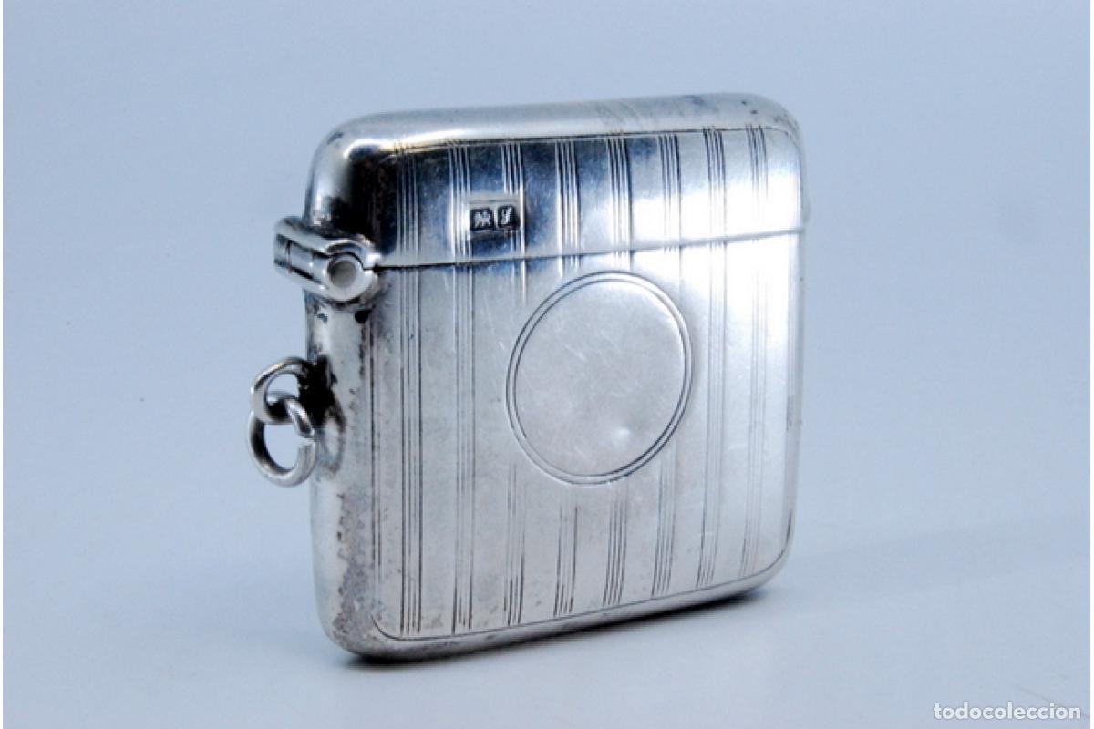 Antig&uuml;edades: Caja de cerillas de plata - Foto 5