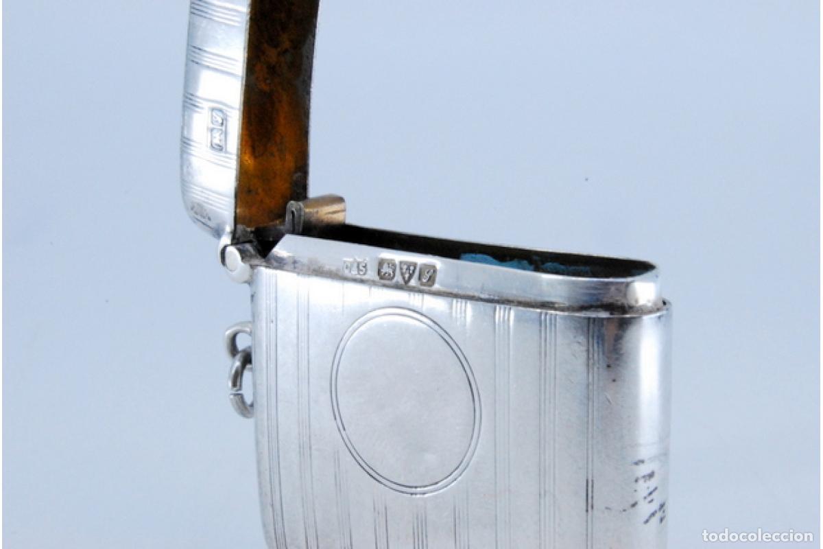 Antig&uuml;edades: Caja de cerillas de plata - Foto 9