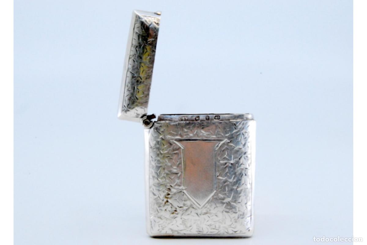 Antig&uuml;edades: Caja de cerillas de plata - Foto 4