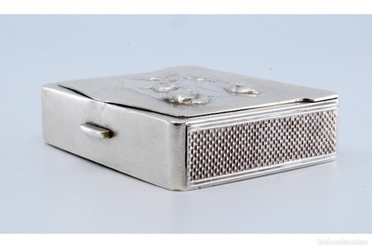 Antig&uuml;edades: Caja de cerillas de plata - Foto 4