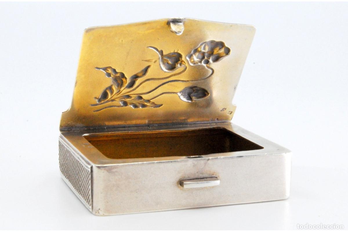 Antig&uuml;edades: Caja de cerillas de plata - Foto 5