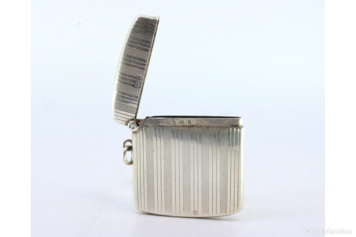 Antig&uuml;edades: Caja de cerillas de plata - Foto 2