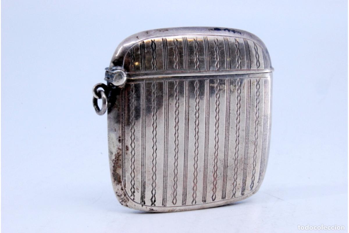 Antig&uuml;edades: Caja de cerillas de plata - Foto 2