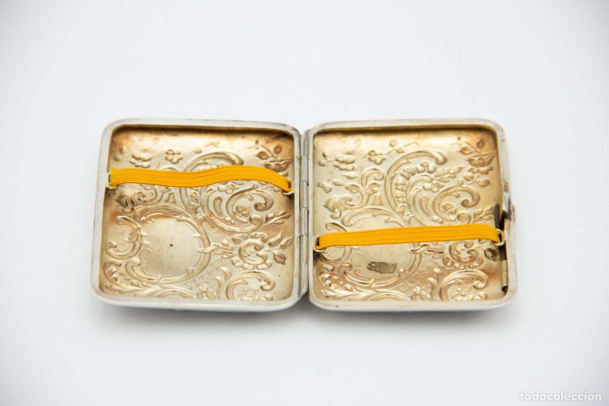 Antig&uuml;edades: Caja de cigarrillos, en plata - Foto 2
