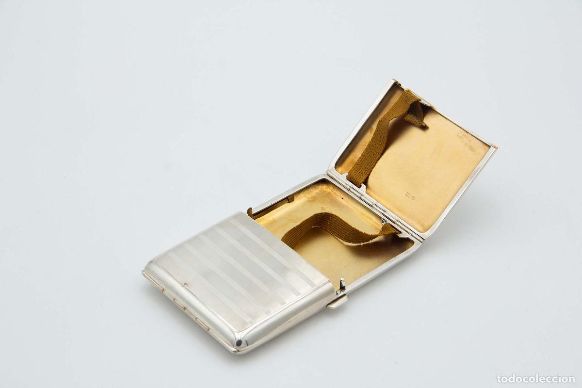 Antig&uuml;edades: Caja de cigarrillos, en plata - Foto 3
