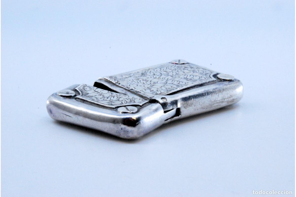 Antig&uuml;edades: Caja de cerillas de plata - Foto 3