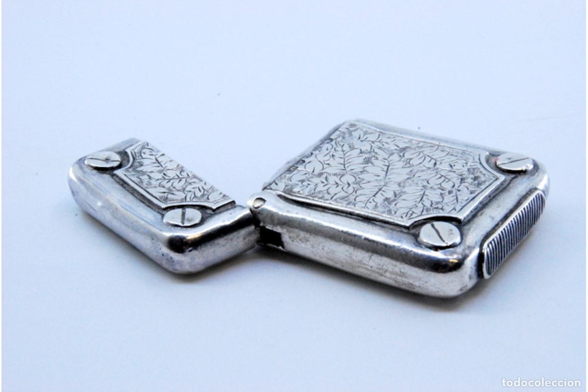 Antig&uuml;edades: Caja de cerillas de plata - Foto 5