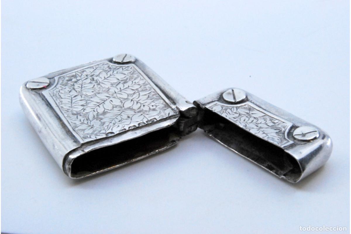Antig&uuml;edades: Caja de cerillas de plata - Foto 6