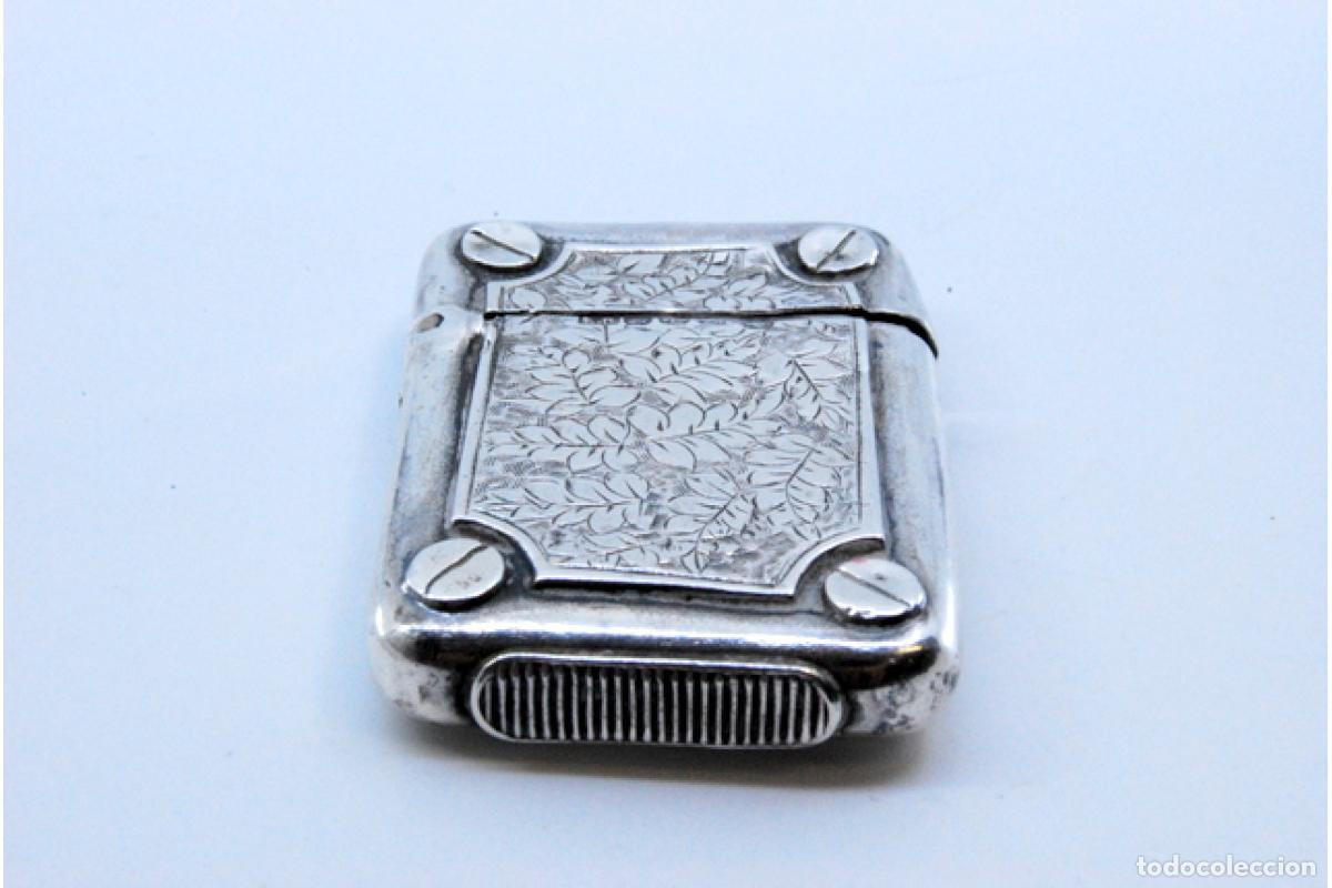 Antig&uuml;edades: Caja de cerillas de plata - Foto 7