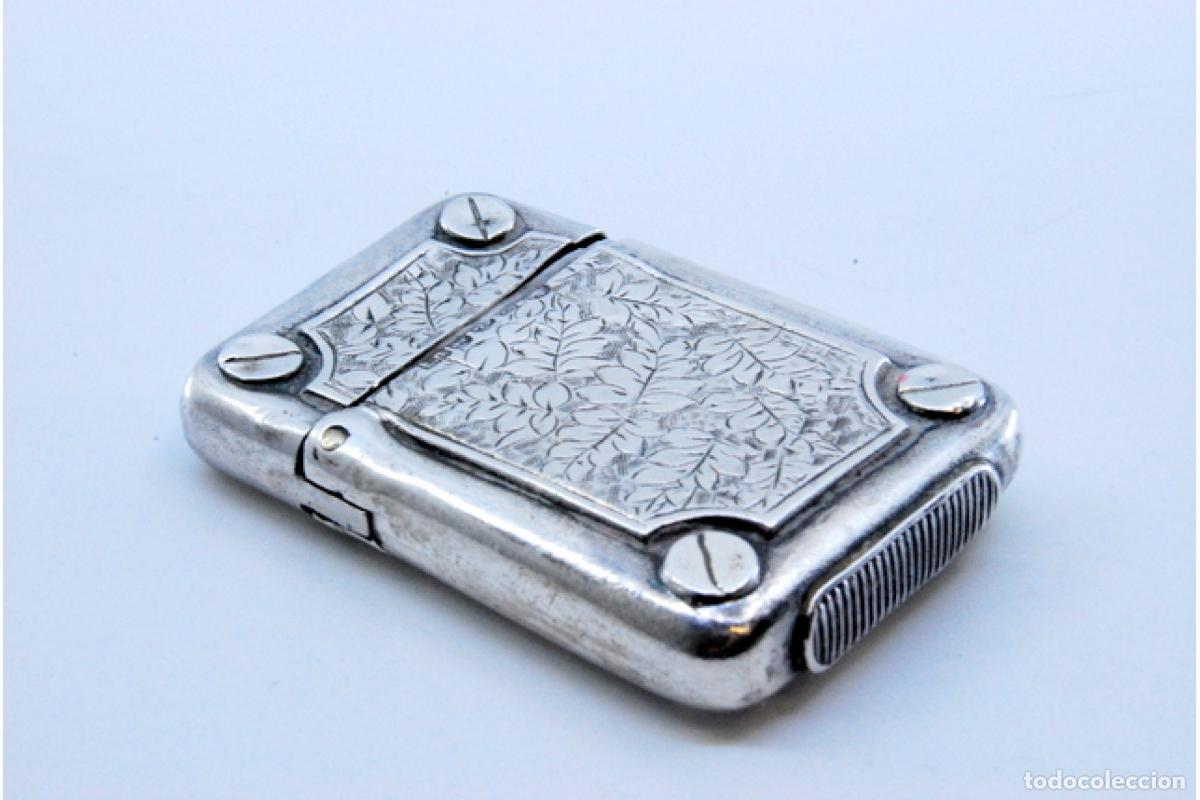 Antig&uuml;edades: Caja de cerillas de plata - Foto 8
