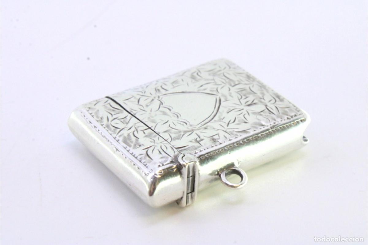 Antig&uuml;edades: Caja de cerillas de plata - Foto 2