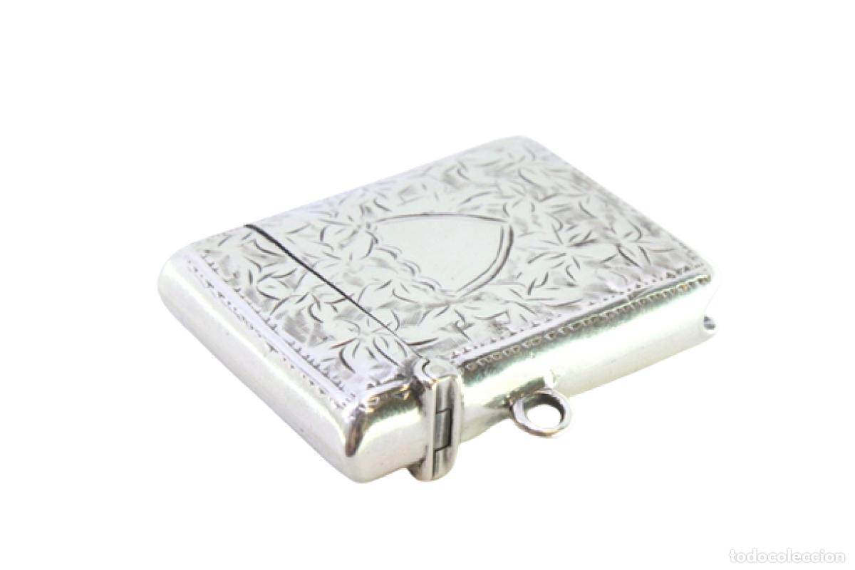 Antig&uuml;edades: Caja de cerillas de plata - Foto 1