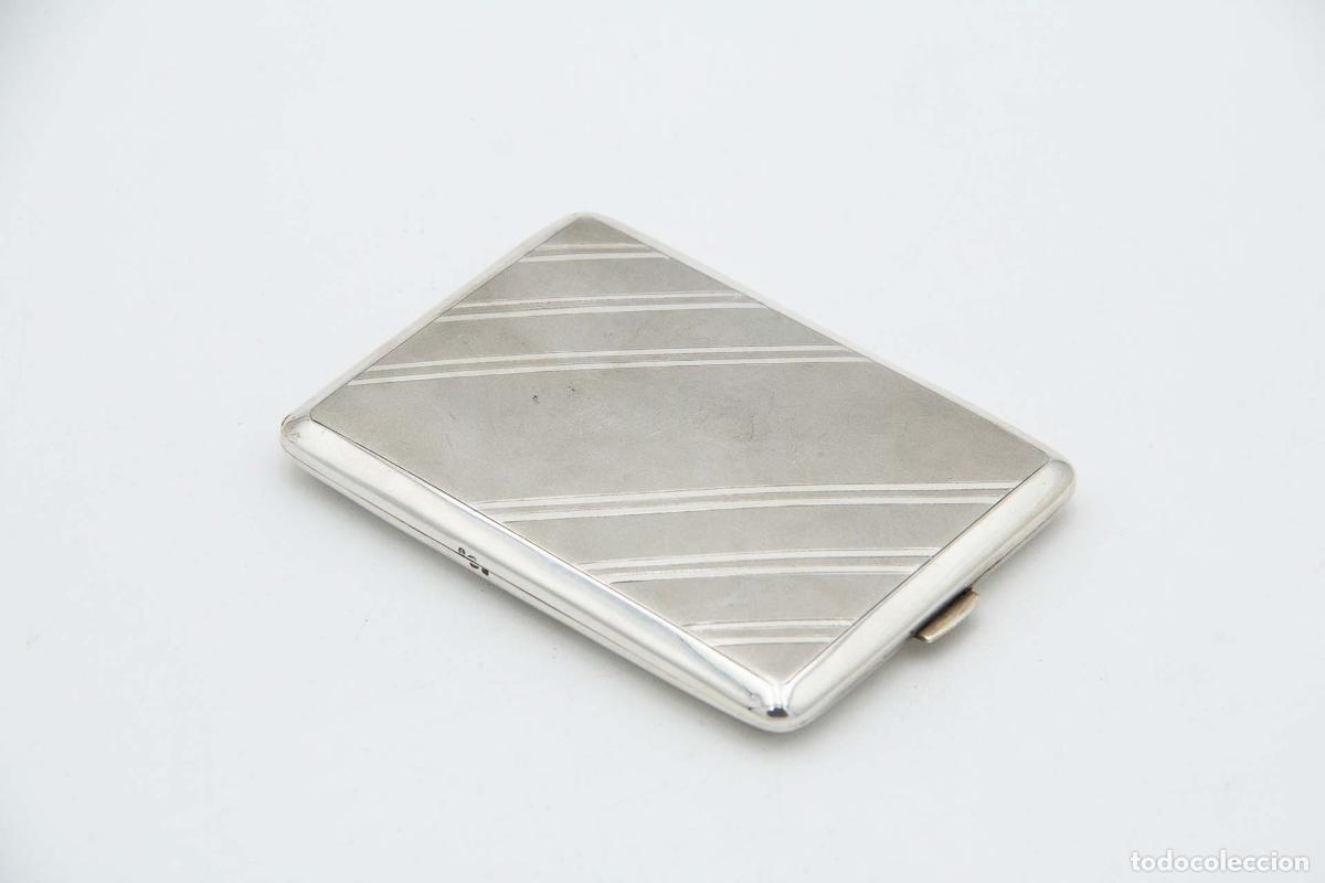 Antig&uuml;edades: Caja de cigarrillos, en plata - Foto 2