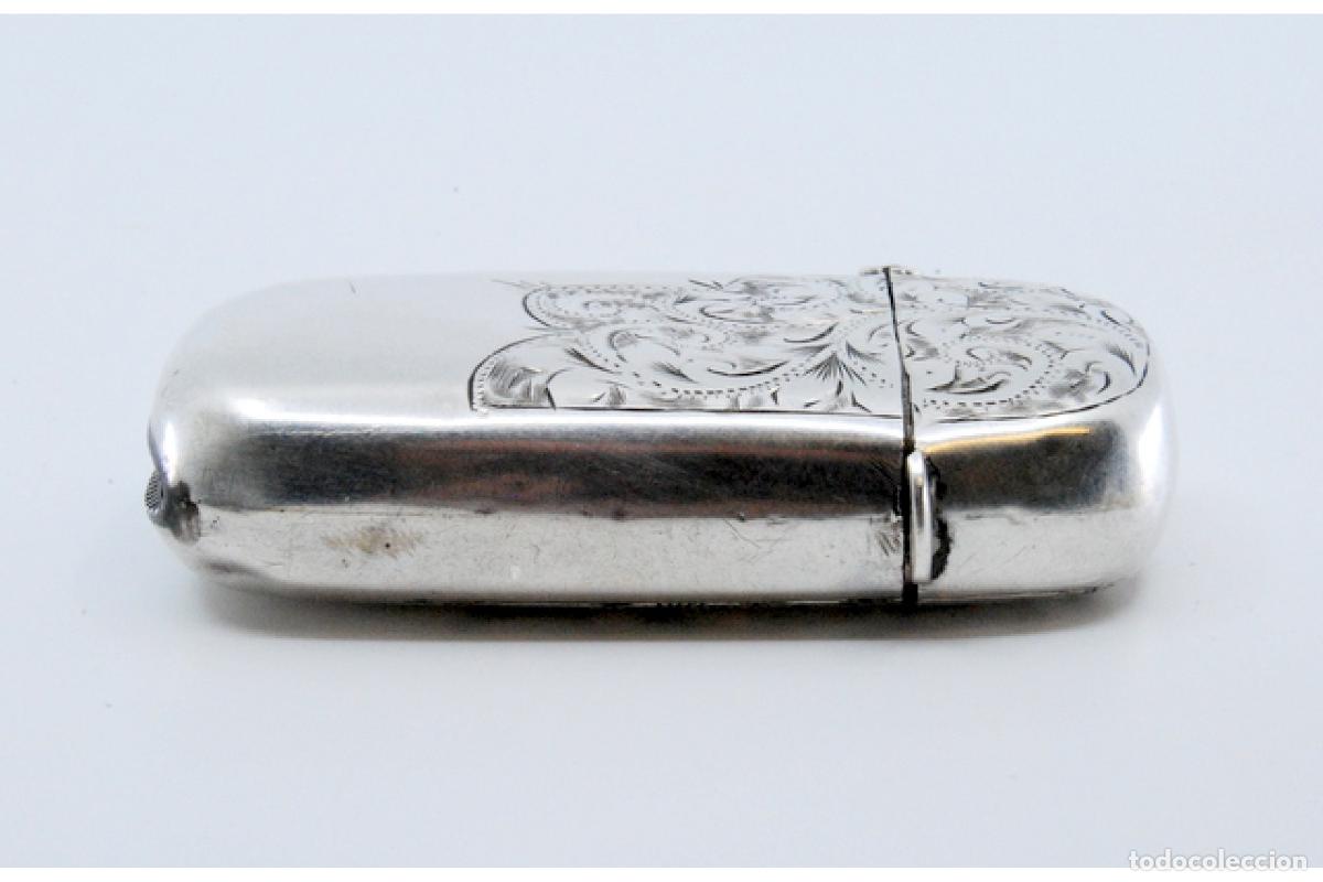Antig&uuml;edades: Caja de cerillas de plata - Foto 4