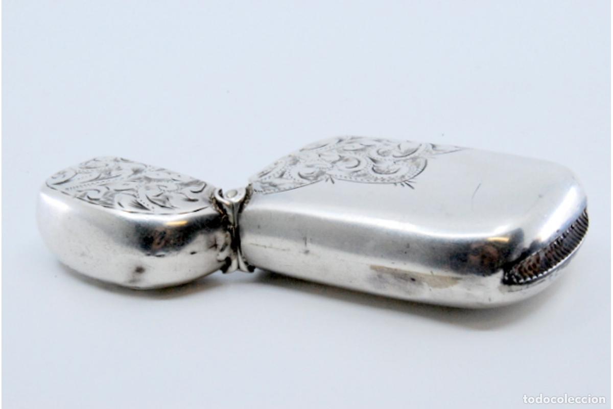 Antig&uuml;edades: Caja de cerillas de plata - Foto 6