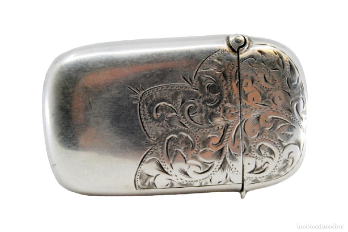 Antig&uuml;edades: Caja de cerillas de plata - Foto 1