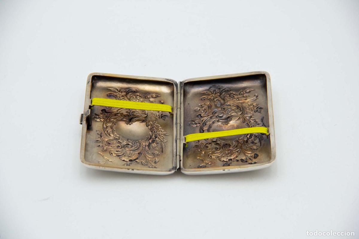Antig&uuml;edades: Caja de cigarrillos, en plata - Foto 2
