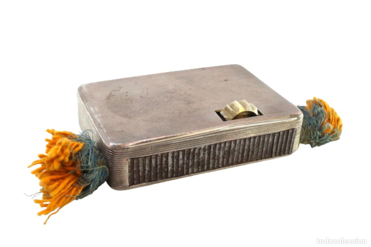 Antig&uuml;edades: Caja de cerillas de plata - Foto 1