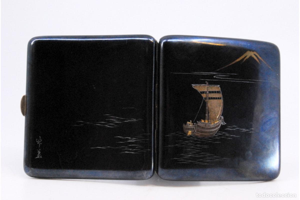 Antig&uuml;edades: Caja de cigarrillos, en plata - Foto 4