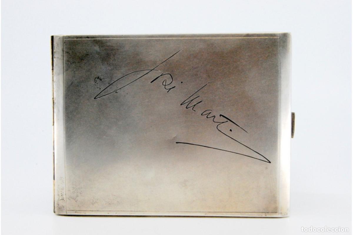 Antig&uuml;edades: Caja de cigarrillos, en plata - Foto 3