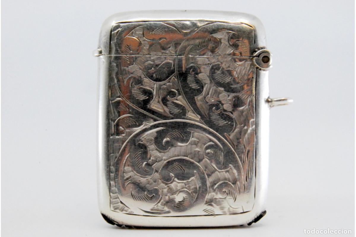 Antig&uuml;edades: Caja de cerillas de plata - Foto 6
