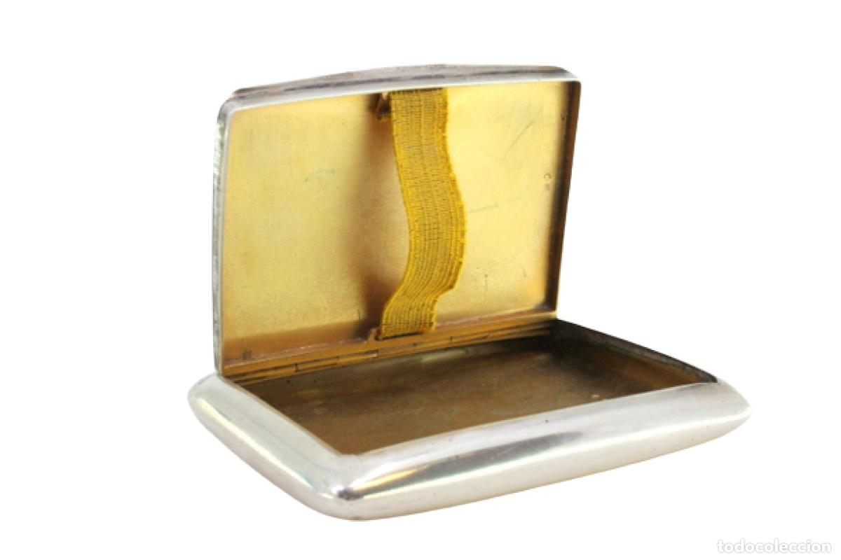 Antig&uuml;edades: Caja de cigarrillos, en plata - Foto 1
