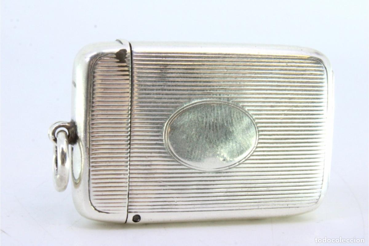 Antig&uuml;edades: Caja de cerillas de plata - Foto 5