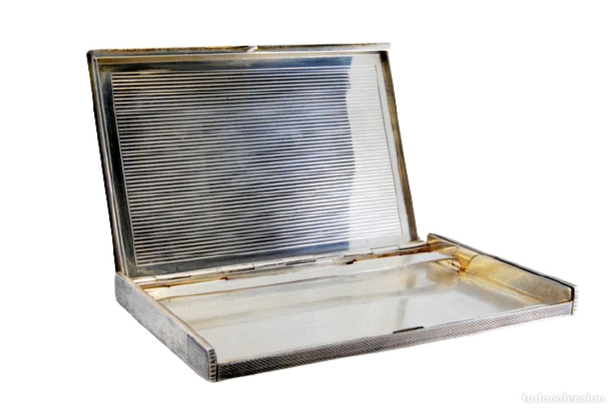 Antig&uuml;edades: Caja de cigarrillos, en plata - Foto 1