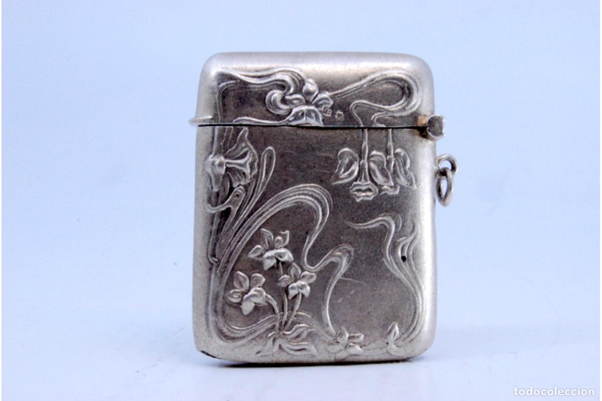 Antig&uuml;edades: Caja de cerillas de plata - Foto 4