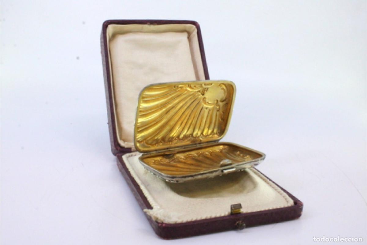 Antig&uuml;edades: Caja de cigarrillos, en plata - Foto 2