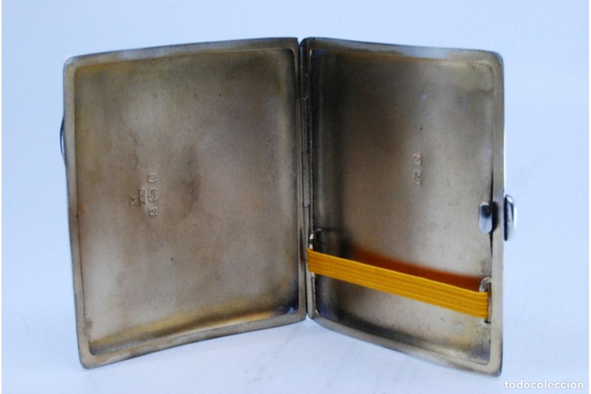 Antig&uuml;edades: Caja de cigarrillos, en plata - Foto 2
