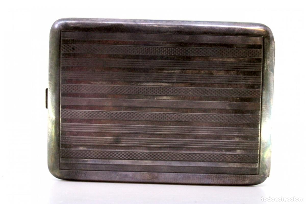 Antig&uuml;edades: Caja de cigarrillos, en plata - Foto 4