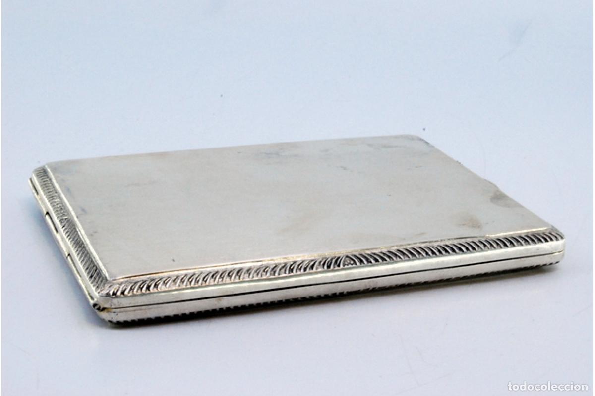 Antig&uuml;edades: Caja de cigarrillos, en plata - Foto 6