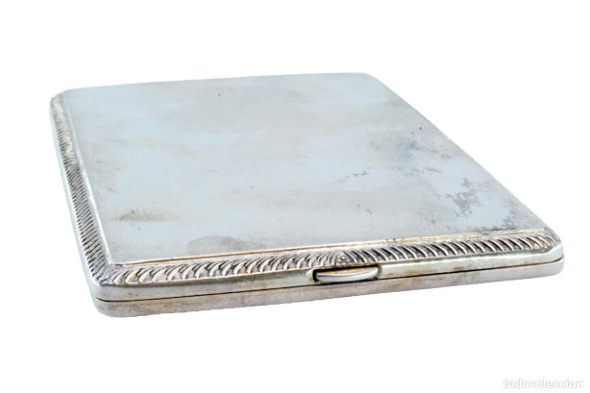 Antig&uuml;edades: Caja de cigarrillos, en plata - Foto 1