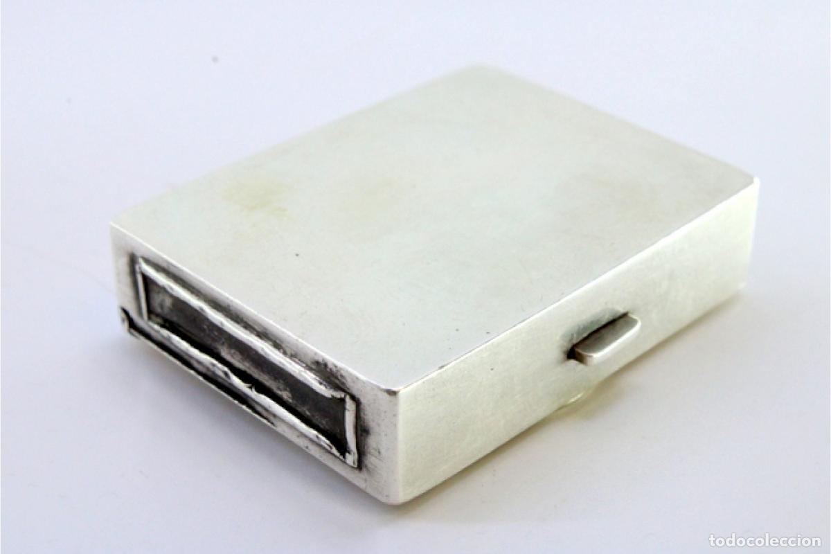 Antig&uuml;edades: Caja de cerillas de plata - Foto 4