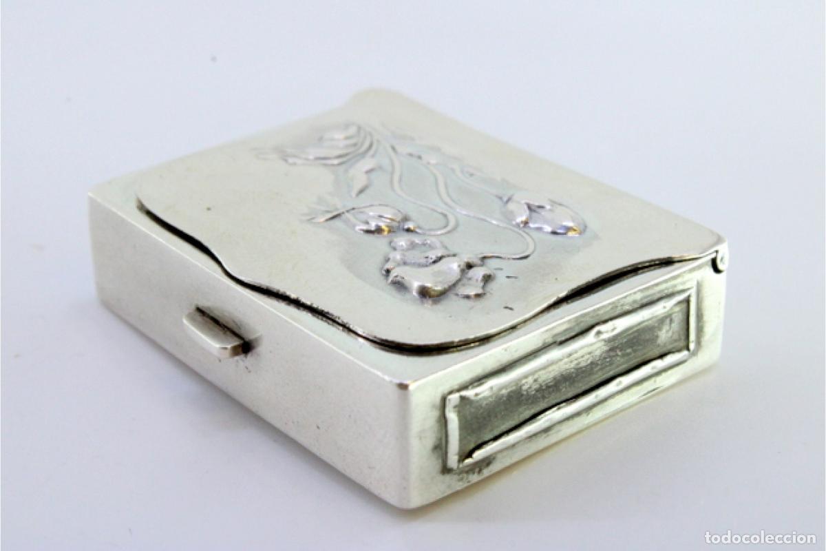 Antig&uuml;edades: Caja de cerillas de plata - Foto 5