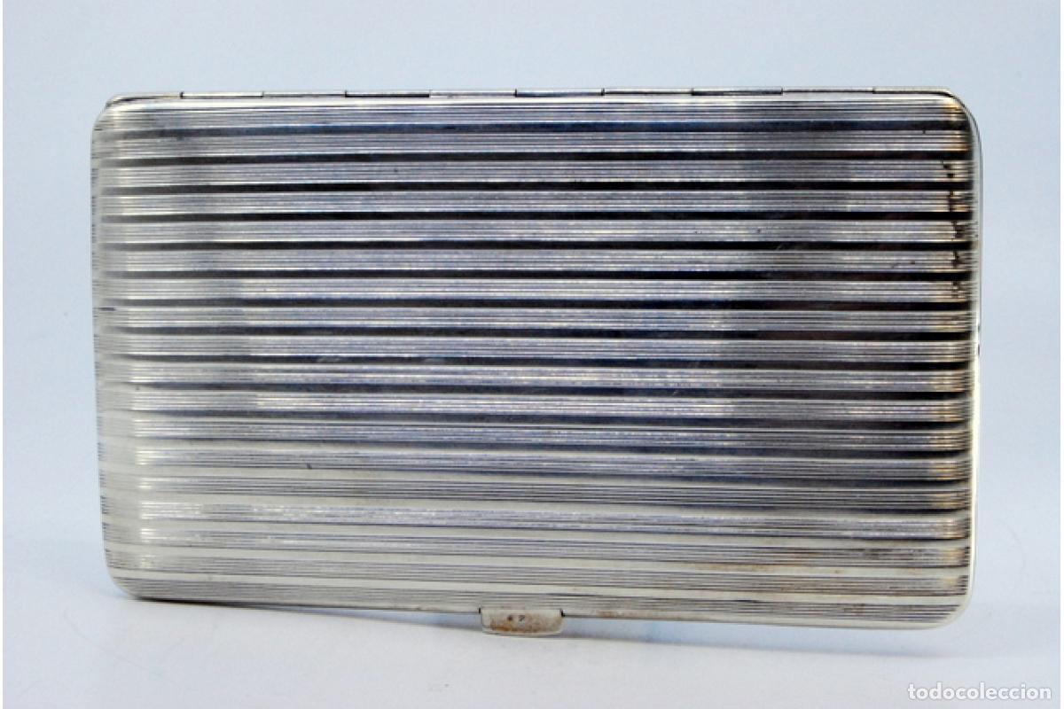 Antig&uuml;edades: Caja de cigarrillos, en plata - Foto 5