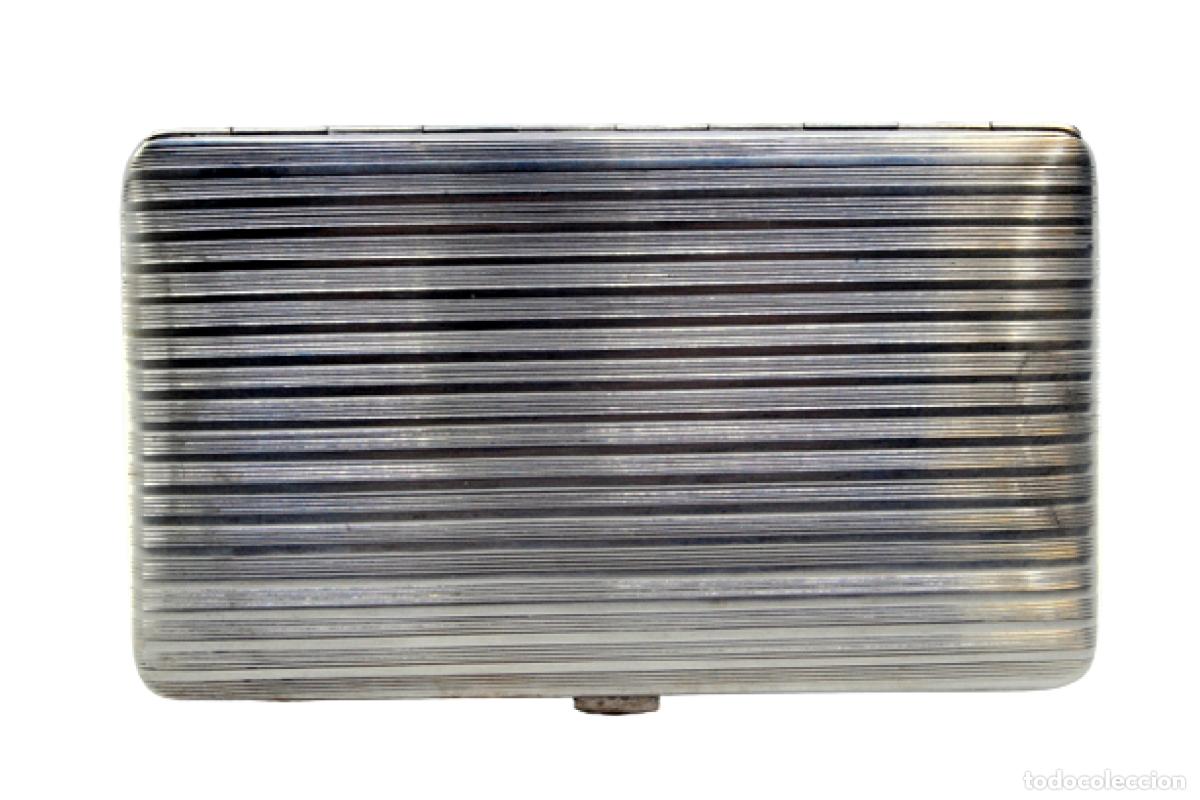 Antig&uuml;edades: Caja de cigarrillos, en plata - Foto 1