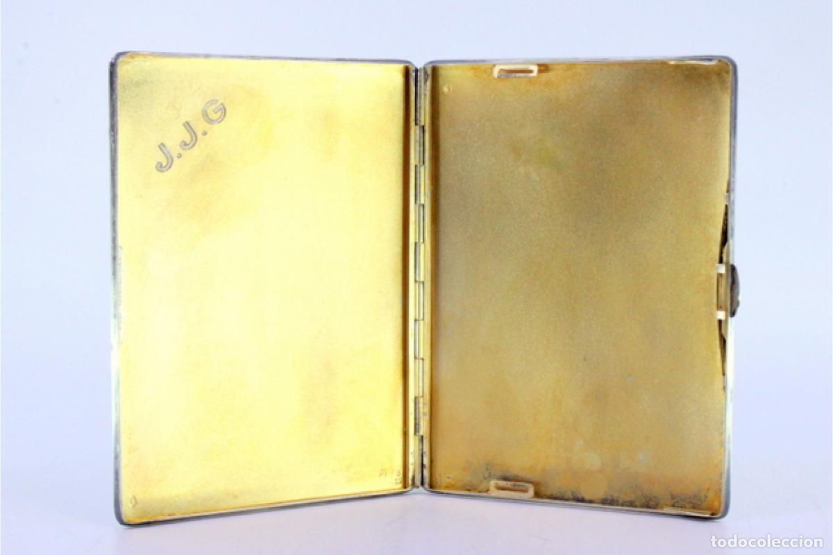 Antig&uuml;edades: Caja de cigarrillos, en plata - Foto 3