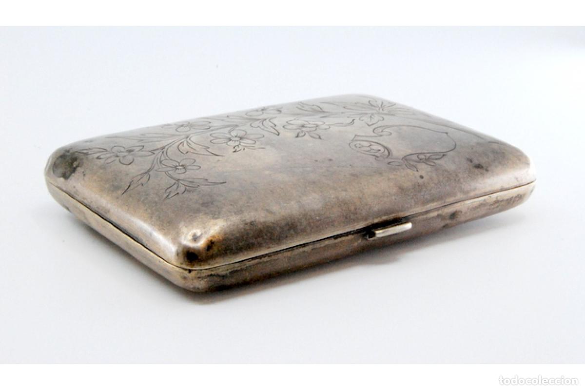 Antig&uuml;edades: Caja de cigarrillos, en plata - Foto 9