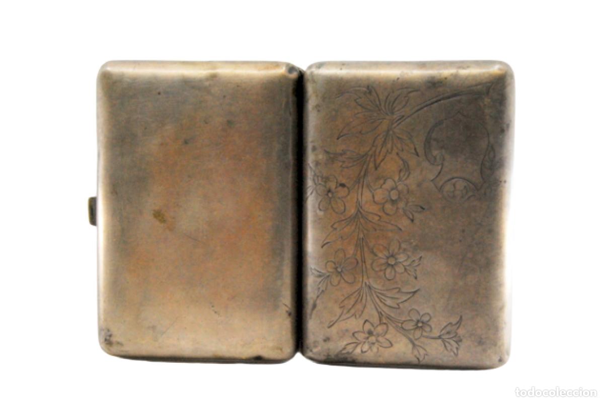 Antig&uuml;edades: Caja de cigarrillos, en plata - Foto 1