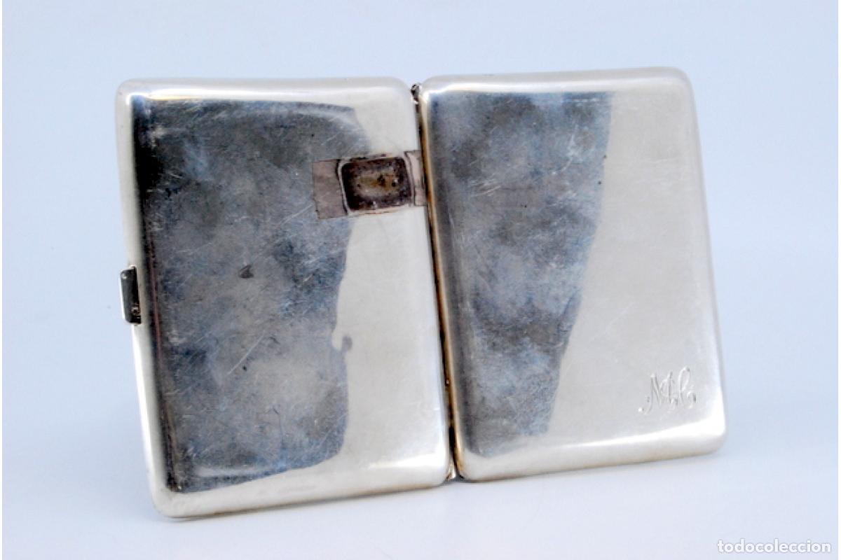 Antig&uuml;edades: Caja de cigarrillos, en plata - Foto 2